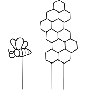 Support pour plantes en fil métallique personnalisé en forme de nid d'abeille support pour plantes grimpantes <span class=keywords><strong>cadre</strong></span> d'escalade de vigne - Product Image 2