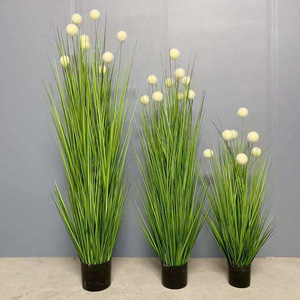Guía de Decoración para Bodas, Arreglo de Bolas Blancas, Simulación de Cebolla, Planta Verde en Maceta, Decoración Interior Artificial - Product Image 1