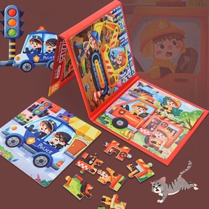 Rompecabezas Magnético 3 en 1 de Dinosaurios, Tráfico y Mundo Oceánico, el Mejor Juguete de Viaje para Niños - Product Image 6