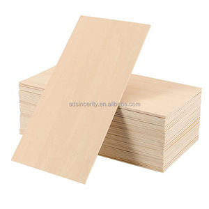 Tamaño y forma personalizados Primer grado 1,5mm 2mm 3mm 4mm 5mm 6mm Hojas de madera contrachapada de tilo para corte por láser - Product Image 1