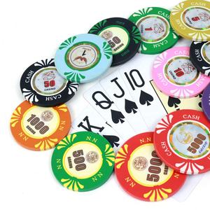 Fichas RFIDs personalizadas para un juego en casa, fichas <span class=keywords><strong>de</strong></span> juego UV, pegatinas, materiales mixtos, fichas <span class=keywords><strong>de</strong></span> póquer para juegos <span class=keywords><strong>de</strong></span> casino - Product Image 1