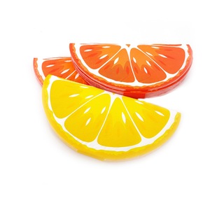 Printed napkins, half-circle <b>orange</b>-shaped irregular colored square napkins, party napkins, virgin wood pulp disposable <b>paper</b> - Product Image 5