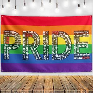 خلفية تصوير جدارية ملونة بألوان قوس قزح، خلفية شهر الفخر للمثليين والمثليات ومجتمع LGBTQ، لافتة لحفلات الزفاف والمسيرات قابلة للتخصيص - Product Image 2