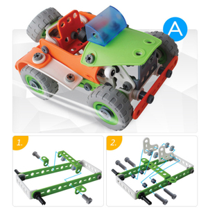 Bloques de Construcción STEM DIY, Juguetes Educativos <span class=keywords><strong>para</strong></span> Niños, Bloques Creativos 3D con Tornillos y Tuercas, Modelo de Ingeniería, Kit de Construcción - Product Image 2