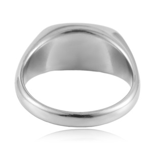 Men's <b>Titanium</b> Steel <b>Ring</b> Black Epoxy Resin Oval Bezel Setting Size 24 Fashion Jewelry - Product Image 2