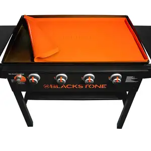 黑石36英寸硅胶烤架垫，户外黑石保护器烤架盖，重型食品级硅胶垫