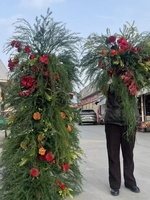 Handgemaakte Kunstbloemen Kunstbloemarrangementen Licht-Luxe High-End Kunststof Schuim Bruiloft Eerste Verjaardag Feest