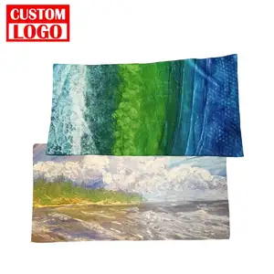 Custom Pattern Full Printed Sand Free Custom Beach Towel Min Order 50 For Adult