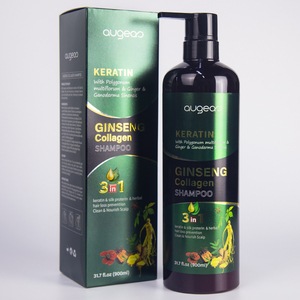 Augeas Keratin Ginseng Collagen <b>Shampoo</b> 900ml Hair Loss Prevention Anti-Off Formula for All Hair Types - Product Image 5
