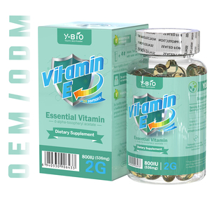 Cápsulas Blandas de Vitamina E Natural de 800 UI, D-Alfa Tocoferilo, Apoyo Nutricional para Habitantes Urbanos, Envío Inmediato - Product Image 1