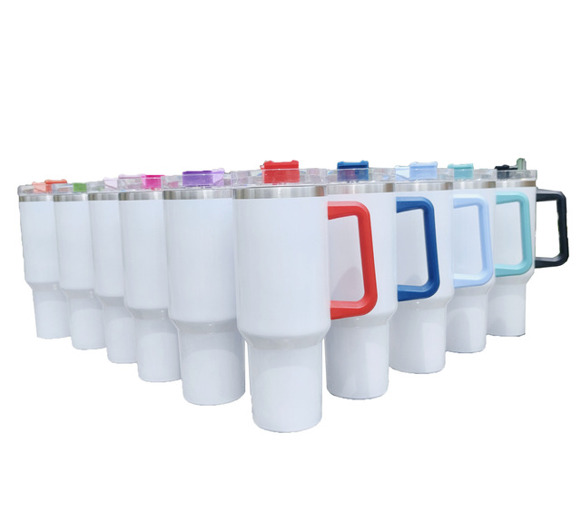 STARLII Custom Blank 40 Oz Sublimation Double Wall Tumbler 40oz Cup With Handle