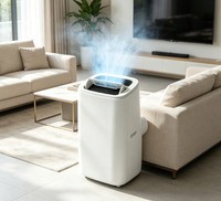 Climatiseur portable 14000 BTU avec roulettes pour un déplacement facile, climatisation et chauffage portables