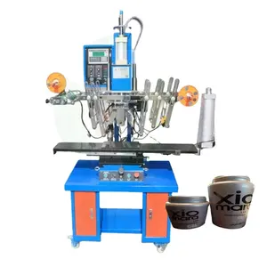 heat foil printing machine for cup label printing heat transfer machine maker