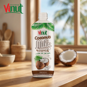1L Pet Bottle <b>Coconut</b> Milk With Original Flavor Hot Product Hot Selling Private Label OEM BRC HALAL Certificate - Product Image 3