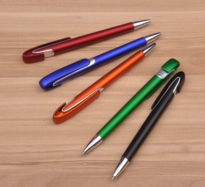 ボールペンカスタム会社ロゴプロモーションプラスチック引き込み式経済的価格 - Product Image 1