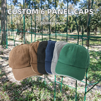 Casquettes de baseball sportives personnalisées en coton lavé à 6 panneaux, motif dessin animé, pour hommes et unisexe, vente en gros, dropshipping