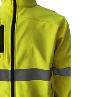 Venta caliente chaqueta Softshell de manga larga con tela de forro polar micro transpirable en EE. UU. Y Europa tela reflectante incluida