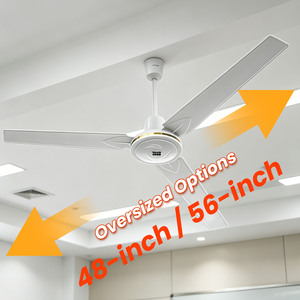 <span class=keywords><strong>Ventilateur</strong></span> de <span class=keywords><strong>plafond</strong></span> industriel de 48 pouces avec télécommande, 3 pales, moteur DC, grand flux d'air, <span class=keywords><strong>ventilateur</strong></span> noir pour salon et usage domestique - Product Image 3