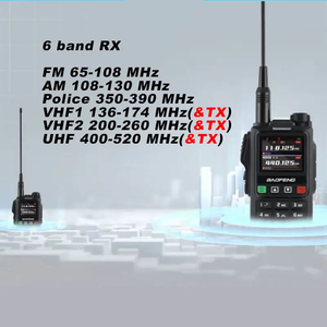 Radio amateur Baofeng BF-UV18H 2023, nouvelle version originale, six bandes NOAA, double bande, chargeur USB Type-C, talkie-walkie avec GPS <span class=keywords><strong>VFO</strong></span> - Product Image 6