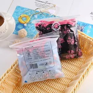 หมวกคลุมหัวกันน้ำมัน2ชั้นสำหรับทำความสะอาดในห้องครัวแชมพูอาบน้ำพิมพ์โลโก้ได้ตามต้องการ - Product Image 3