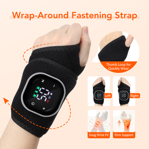 Draadloze LED-therapie handmassage-apparaat, elektrische warmtecompress, vibrerende polsband, verwarmde massage-apparaat - Product Image 6
