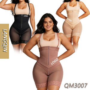 Vente en gros de body sculptant pour femmes, taille haute, effet ventre plat, respirant, en Spandex/Nylon, Fournisseur d'usine, Service OEM - Product Image 1