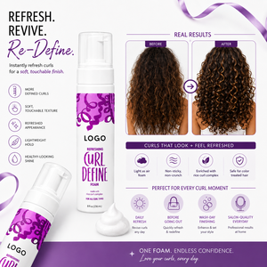 Espuma Definidora de Rizos Refrescante al por Mayor, Mousse Capilar Ligero y Esponjoso con Complejo de Arroz para Rizos, Fijación Suave y Acariciable, 8 fl oz - Product Image 6