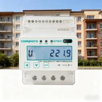 Pemantauan Beban AC Modbus RS485 Submeter DIN-rail Nirkabel Meter Energi WiFi Fase Tunggal untuk apartemen dan rumah.