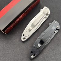 Couteau pliant à lame en acier inoxydable 14C28N, bord dentelé, pointe clip, pour camping, survie, EDC, chasse, bricolage, OEM, garantie 3 ans