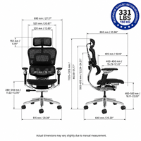 Silla de Oficina Ergonómica de Malla Patentada Premium, OEM ODM, Venta al por Mayor, Asiento para Computadora, para Muebles de Oficina, para Estar Sentado por Tiempo Prolongado