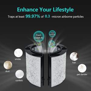 360 ° แก้วกรอง HEPA และถ่านกัมมันต์ที่เข้ากันได้กับ dysons บริสุทธิ์เย็น, TP7A,PH04,HP04 - Product Image 5
