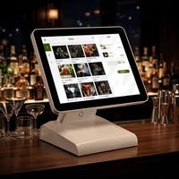 Système de point de vente de bureau 15 pouces J6412 8 Go 256 Go Écran tactile capacitif 10 points Windows NFC Bluetooth USB Wi-Fi pour caisse de détail à bas prix