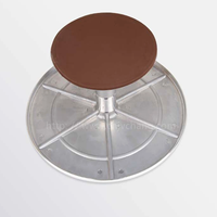 Hochwertiger Kuchen-Plattenspieler aus Aluminium legierung, rutsch fester, drehbarer Kuchen-Dekorations tisch mit rotierender Platte