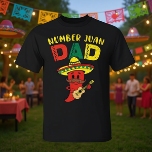 Camiseta del Día del Padre Mexicano con el número Juan Dad - Product Image 3
