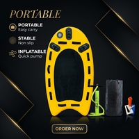 Planche de sauvetage gonflable pliable en Drop Stitch, robuste, pour la sécurité aquatique d'urgence des sauveteurs - Offre Spéciale
