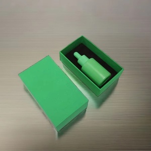 Skincare Packaging Cosmetic 30ml Flat Shoulder Frost Glass Dropper Bottle Black Gradient 1 oz Eye <b>Drop</b> Hair Oil Serum - Product Image 1