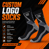 Chaussettes de randonnée personnalisées de qualité supérieure, absorbant les chocs, douces, respirantes, chaussettes de sport d'extérieur