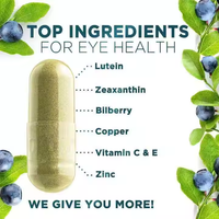 Complément alimentaire pour les yeux OEM, vitamines et minéraux pour la santé de la vue, avec lutéine, zéaxanthine, zinc et vitamines, capsules pour la santé des yeux