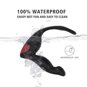 男性用,ワイヤレスリモコンプロステートマッサージャーアナルバットプラグコックリング付きアナルセックストイ - Product Image 5