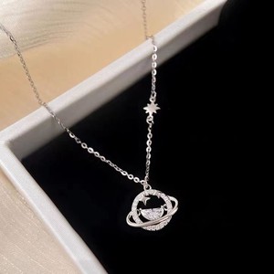 Collana con Ciondolo a Catena di Bambù in Argento S925, Accessorio Sportivo di Lusso per Donne, Regalo <span class=keywords><strong>Unico</strong></span> e Versatile per Amiche - Product Image 1