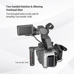 Placa superior ligera Smallrig para cámara <span class=keywords><strong>Sony</strong></span> <span class=keywords><strong>Fx6</strong></span>, compatible con mango original, abrazadera de cable y perilla de enfoque-3186 - Product Image 5