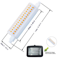 Usine dimmable remplacer les lampes halogènes traditionnelles 150W R7S éclairage de pelouse 12W 15W R7S LED AMPOULE