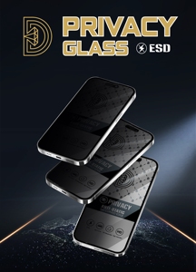 Protector de Pantalla de Vidrio Templado con Privacidad, Dureza 9H, Calidad OEM, para <span class=keywords><strong>iPhone</strong></span> 16 15 <span class=keywords><strong>14</strong></span> 17 ProMax/17e, Anti-Rayones, Sin Burbujas - Product Image 4
