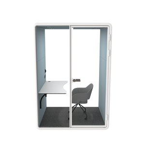 Cabina Acústica Moderna Blanca para Oficina, Reducción de Ruido, Insonorizada, Portátil, Espacio Silencioso para el Trabajo - Product Image 6