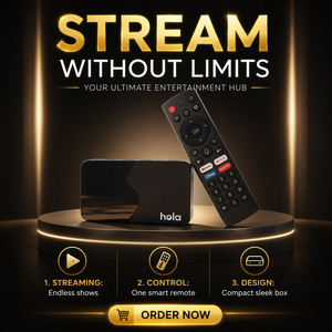 Boîtier TV 8K à fonctionnalités puissantes pour <span class=keywords><strong>streaming</strong></span>, lecteur Hola HiiTV LemonTV STB Android 15 avec Wi-Fi puissant et télécommande Bluetooth, sans IPTV OEM - Product Image 1