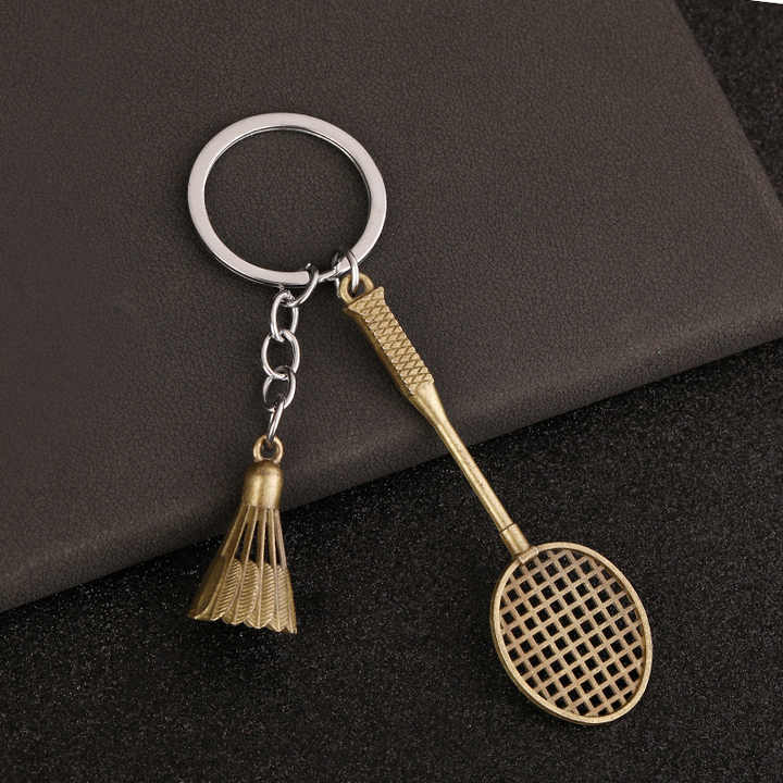 Lot De 3 Porte-clés Raquette De Tennis - Acier Inoxydable - Cadeau Pour Amateurs De Sport - 3