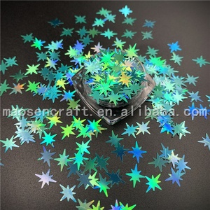 Polyester original en vrac, paillettes en forme d'étoile de bombe personnalisée, pour noël, offre spéciale, <span class=keywords><strong>2020</strong></span> - Product Image 5