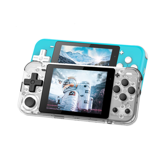 Powkiddy Retro Q90 Built 12 Simulators 3D Dual-joystick Open Source Game Console 3 Inch HD IPS Screen Handheld Gaming Player