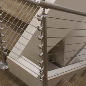 Rampe de balcon extérieure en acier inoxydable de 42 pouces, installation facile, ne rouille pas, pour <span class=keywords><strong>balustrade</strong></span> et garde-corps - Product Image 1