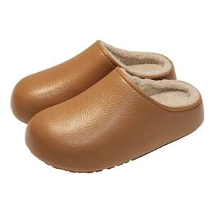 Pantuflas de Invierno 2025 para Mujer, Diseño de Dibujos Animados, Forro de Lana Artificial, Parte Superior de EVA, Antideslizantes, Cálidas para el Hogar - Product Image 5